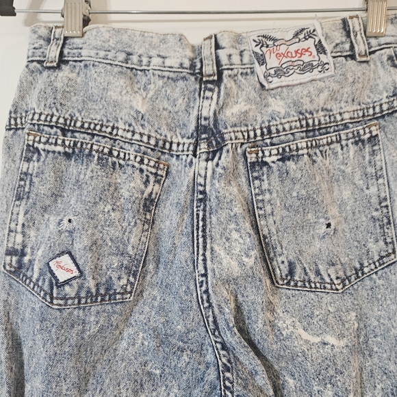VTG 80s No Excuses Distressed Jeans Size 14 - Picture 5 of 8